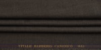 صوف إيطالي ١٠٠٪ من شركة S 110 VITALE BARBERIS Bird Eye باللون البني     - صورة 1