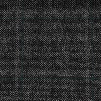 قماش انجليزي صوف 100% من شركة DORMEUIL  بتصميم خطوط مربعات باللون الرمادي ممزوج بخطوط من اللون الزيتي - صورة 2