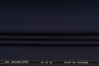 قماش انجليزي صوف 100% من شركة DORMEUIL مقلم باللون الباذنجاني - صورة 1
