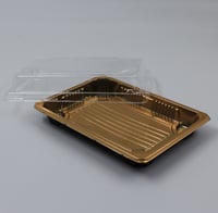 صحن بلاستيك بغطاء شفاف - صورة 1