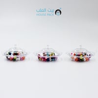 صحون حلى بلاستيك مع الغطاء ، شده 5 قطع  - صورة 2