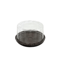 علب كيك بلاستيك شفاف قطره 20cm ارتفاع 10cm - Image 3