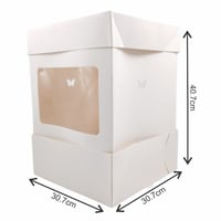 علب كيك فراشه طبقات  30*30*40سم - صورة 2