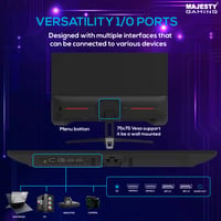 شاشة قيمنق ماجيستي 24.5 بوصة – FHD 1080P، 200Hz، 0.5ms، IPS، HDR، G-SYNC & FreeSync - صورة 2
