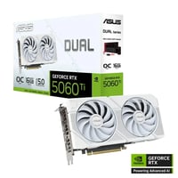 ASUS DUAL RTX5060TI O16G WHITE كرت شاشه - صورة 1