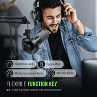 ميكروفون FIFINE K688 ديناميكي USB/XLR مع منفذ سماعة - صورة 4