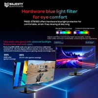 شاشة ألعاب ماجيستي 27 بوصة منحنية(شاشة كيرف)1800R – FHD 1080P، 260Hz، 1ms، VA، HDR، G-SYNC & FreeSync - صورة 2