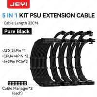 JEYI – طقم كابلات تمديد مزخرفة للباور 24Pin / 8Pin / PCIe - صورة 1