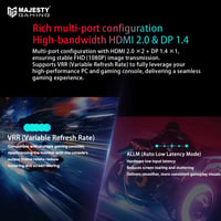 شاشة قيمنق ماجيستي 24.5 بوصة – FHD 1080P، 200Hz، 0.5ms، IPS، HDR، G-SYNC & FreeSync - صورة 8