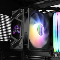 مبرد هوائي ARGB للمعالج بشاشة LCD و4 أنابيب حرارية - صورة 2