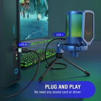 ميكروفون FIFINE A6V USB للألعاب والبث - RGB - صورة 3