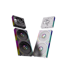 مروحة تبريد ماجيستي Prism Building Block 120mm ARGB – 1600RPM، تحكم PWM، محمل هيدروليكي، أسود، مباشر MAJESTY - صورة 2
