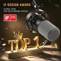 ميكروفون FIFINE K688 ديناميكي USB/XLR مع منفذ سماعة - صورة 2
