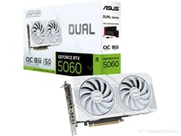 ASUS DUAL RTX 5060 WHITE ( 2X - 8GB - OC ) كرت ابيض - صورة 1