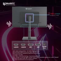 شاشة 200hz ألعاب ماجيستي 27 بوصة – QHD 2K، 200Hz، 1ms، FAST IPS، HDR400، G-SYNC & FreeSync - صورة 3