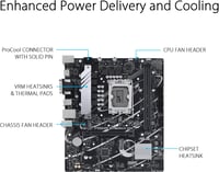 ASUS PRIME B760M-F D4 اللوحة الام - صورة 6