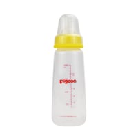 Pigeon Slim Neck Plastic Bottle Clear Cap  (Assorted) - 200ML - Image 1