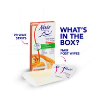 Nair Body Wax Strips Milk And Honey - 20 Strips - Image 3