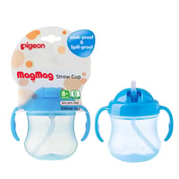 Pigeon Blue  Mag Mag Straw Cup Step Three Eight Months - 200ML - Image 2