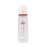 Pigeon Slim Neck Plastic Bottle White Cap (Assorted) - 240ML - Image 1
