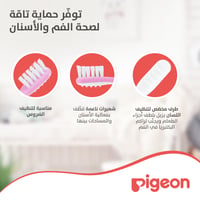 Pigeon Pink Training Toothbrush Third Lesson - 12 to 18 Months  - Image 3