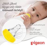 Pigeon Slim Neck Plastic Bottle Clear Cap  (Assorted) - 200ML - Image 8