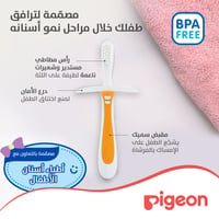 Pigeon Orange Training Toothbrush Second Lesson - 8 to 12 Months  - Image 3