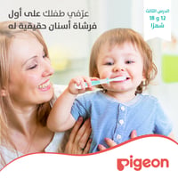 Pigeon Green Training Toothbrush Third Lesson - 12 to 18 Months  - Image 3