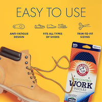 Arm and Hammer Memory Foam Work Insoles 1 Pair  - Image 4