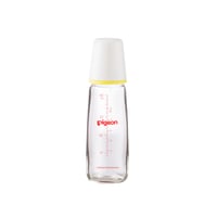 Pigeon Slim Neck Glass Bottle White Cap  (Assorted) - 200ML - Image 1