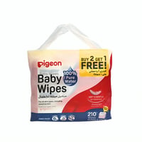 Pigeon Fliptop Baby Wipes- 3 X 70 Wipes - Image 1