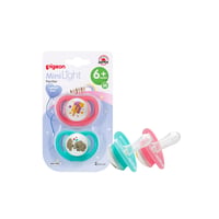 Pigeon Minilight Pacifier Twin Pack For Girls - 6+ Months  - Image 1