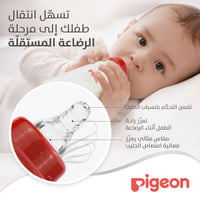 Pigeon Slim Neck Plastic Bottle White Cap (Assorted) - 240ML - Image 8