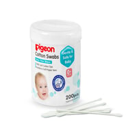 Pigeon Thin Cotton Swabs - 200 Pieces - Image 1