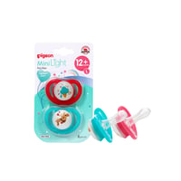 Pigeon Minilight Pacifier Twin Pack For Girls -  12+ Months  - Image 1