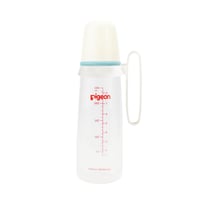 Pigeon Slim Neck Plastic Bottle White Cap With Handle  (Assorted) - 240ML - Image 1