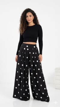 Polka wide leg pants - Image 1