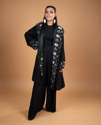 Blue Eyes hoodie Abaya - Image 1