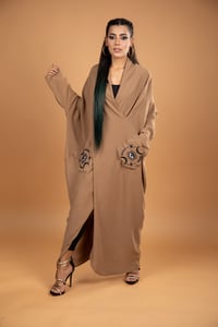 Asymmetric Oversized Eye Embroidery Top - Image 3