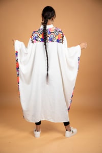 Linen white jacket with zip - Image 1