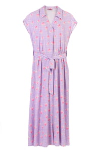 Lilac Floral Dress - صورة 1