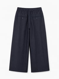 Silk Linen Wide-Leg Pants - Image 2