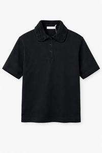 Knitted Collar Polo - Image 1