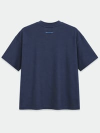 Navy Infinity Embossed T-Shirt - Image 2