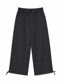 Relaxed Wide Leg Cotton Blend Pants - Image 3
