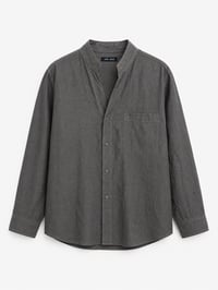 Lightweight Mandarin Collar Shirt - Image 1
