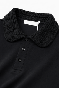 Knitted Collar Polo - Image 3