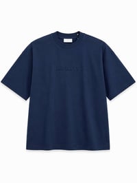 Navy Infinity Embossed T-Shirt - Image 1