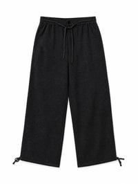 Relaxed Wide Leg Cotton Blend Pants - Image 5