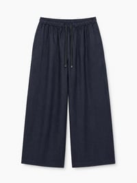 Silk Linen Wide-Leg Pants - Image 1